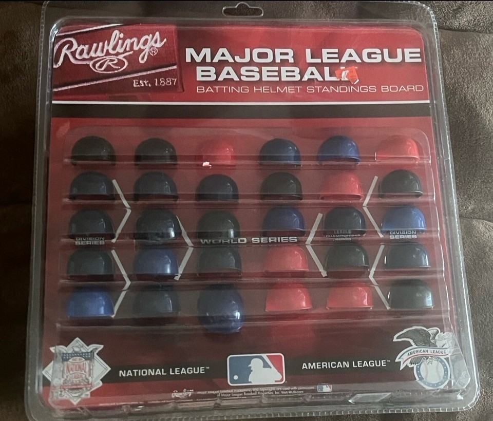 Rawlings MLB 30 Mini Batting Helmet Standings Board 715099193013 eBay