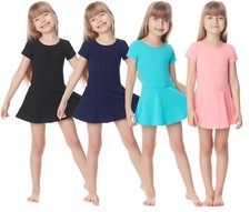 Merry Style Mädchen Tanzbody mit kurzen Ärmeln Balletkleid Body 104-134