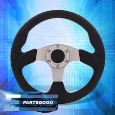 Universal 320mm 13 Black Pvc Leather Steering Wheel Red Stitching 6-bolt Button Universal 320mm 13 Black Pvc Leather Steering Wheel Red Stitching 6-bolt Button