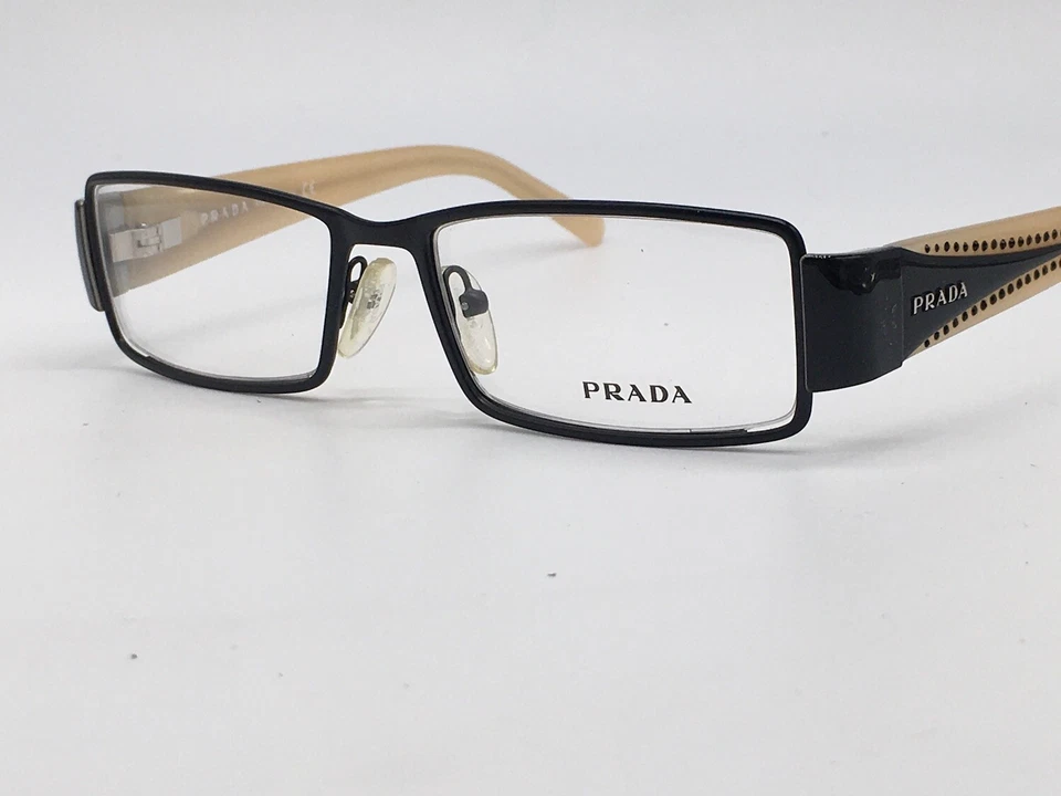 PRADA Eyeglasses Frames woman Vintage Black Vpr Cream Rhinestone Medium | eBay PRADA Eyeglasses Frames woman Vintage Black Vpr Cream Rhinestone Medium | eBay