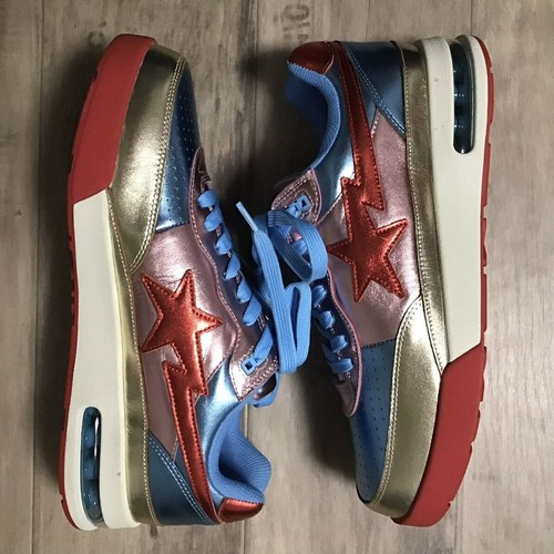 2021 BAPE ROAD STA sneakers pink a bathing ape BAPE STA US 11 - Picture 3 of 10