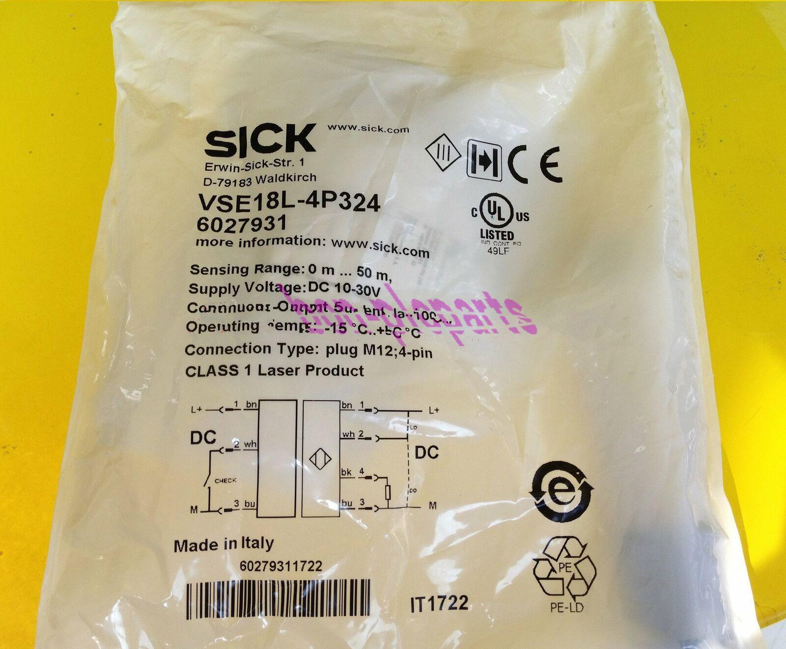 1PCS New SICK VSE18L-4P324 VE18L-4P324 + VS18L-0D314 Photoelectric Sensor