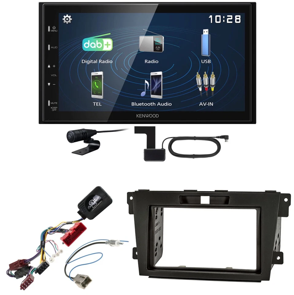 Kenwood DMX129DAB DAB+ Bluetooth USB Einbauset für Mazda CX-7 - Bild 1 von 1