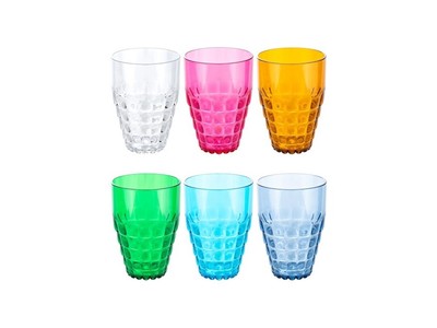 Guzzini Set 6 Tumbler 'Tiffany' Heels, Farben Gemischt, Kochen, ACCESSOR5I Tavo