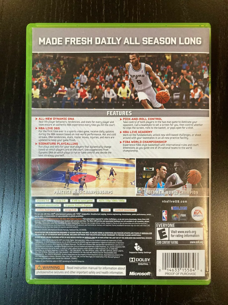 NBA Live 07 Microsoft Xbox 360 Game Complete Free Ship