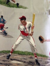 ALL Sports Scenes FABRIC ON COTTON MATERIAL 45" WIDE WITH 21" REPEAT PATTERN.