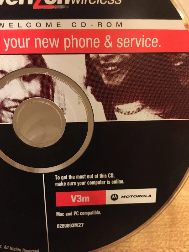 Verizon Welcome CD-ROM / Reference Guide Getting to know your Motorola V3m Cell - Image 2 of 2
