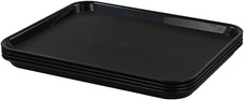 Plastic Rectangular Fast Food Serving Trays, Set of 4