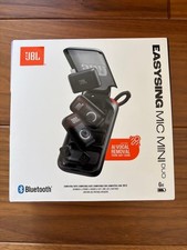 JBL EasySing Mic Mini Duo AI Wireless Pin Microphone Black New Sealed