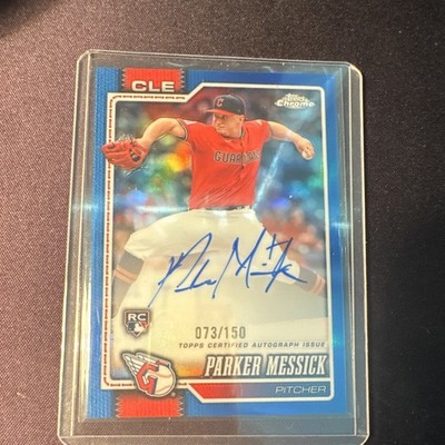 2025 Topps Chrome Parker Messick Cleveland Guardians Rookie Auto RA-PM 073/150