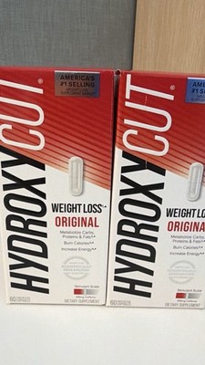Lot of 2 Hydroxycut Weight Loss 60 [120] Rapid-Release Capsules EXP 09/2028