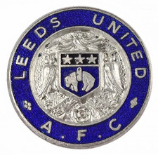Vintage Old Leeds United AFC Football Club Supporters Enamel Brooch Badge