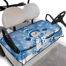 Golf Cart Seat Cover with Pockets Universal for Clob Car Old Ds 2/4 Person Seats