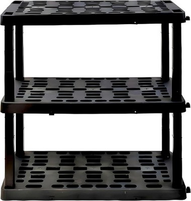 Oskar Heavy Duty Plastic Storage Shelves- Garage Kitchen Bathroom Basement Kids