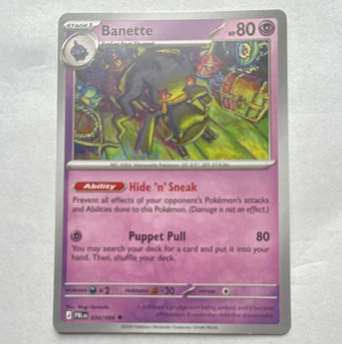 Pokemon TCG Banette 20/127 Platinum EN Holo Rare Stage 1 HP80 (2009)