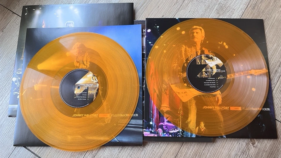3LP Color Johnny Hallyday - Photo 1/4