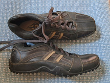 Skechers Men's Oxford Sneakers sz9.5 Citywalk Malton Oxfords/brown leather