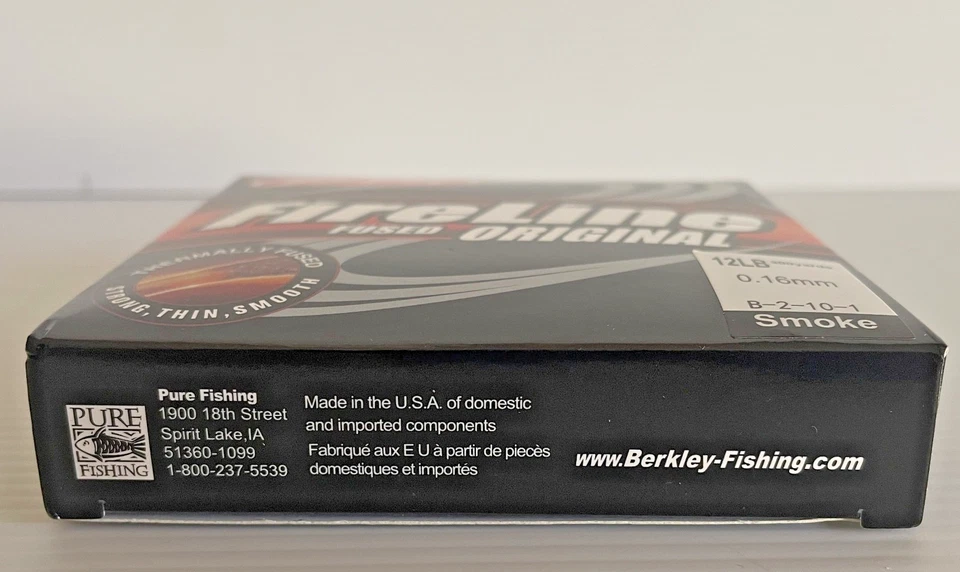 Carrete Berkley FireLine original fundido 300 yardas 12 lb 0,16 mm color humo NUEVO Foto 3 de 3