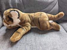 Vintage Toys R Us Small Baby Tiger Animal Alley Plush Stuffed 17 Realistic Soft