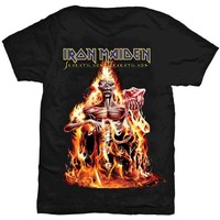 Iron Maiden T Shirt Seventh Son Band Logo Nue Offiziell Herren Schwarz