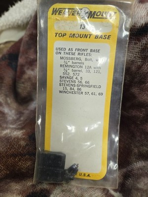 Weaver Top Mount Base #13 : Mossberg, Remington,  Savage,  Stevens & Winchester