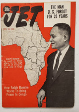 Jet Magazine January 18 1962 Ralph Bunche~JFK~Hank Ballard~Eartha Kitt