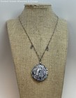 925 Sterling Silver Faux Stone Cystal Pendant Necklace, 16.9g — photo 1