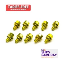 Manley 42179, Set of 10 Cadmium Steel Bolt Kit - Timing Cover Sbc/Bbc Performanc