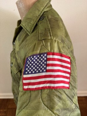 60s VTG Vietnam War Thailand Tailor Made ERDL Poncho Liner Bush