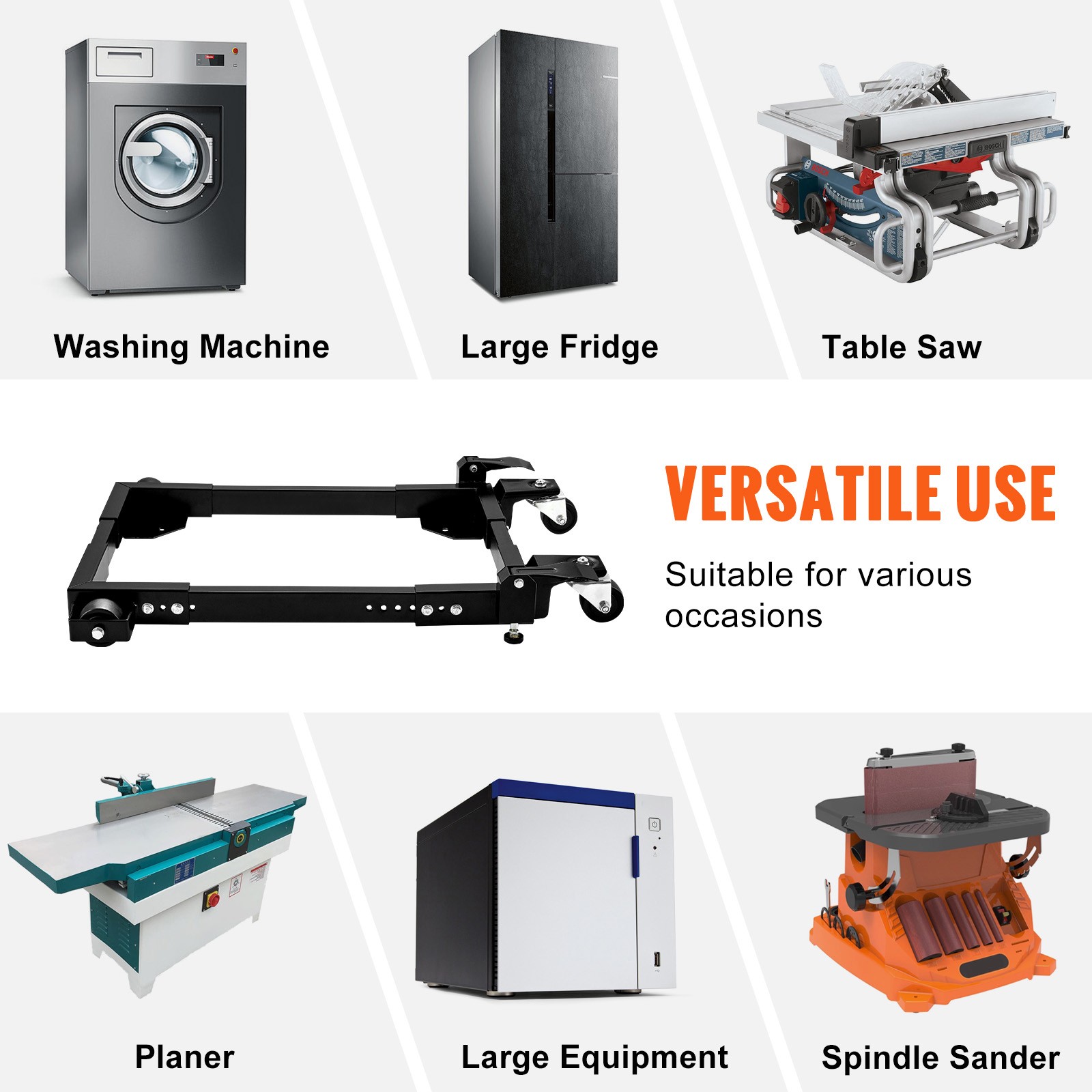 Mobile Base Heavy Duty Universal Stand 1500 lb Capacity For Tools ...