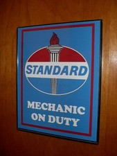 Standard Motor Oil Gas Service Station Garage Mechanic Advertising Sign