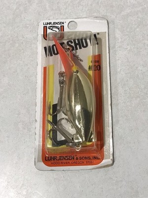 Vintage Luhr Jensen Pre Rapala Hot Shot #20 SILVER PLATED RED FIRE HEAD Lure NEW