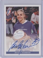 2006 Rittenhouse WNBA Auto Becky Hammon (Posed with Basketball) Auto HOF 0c3