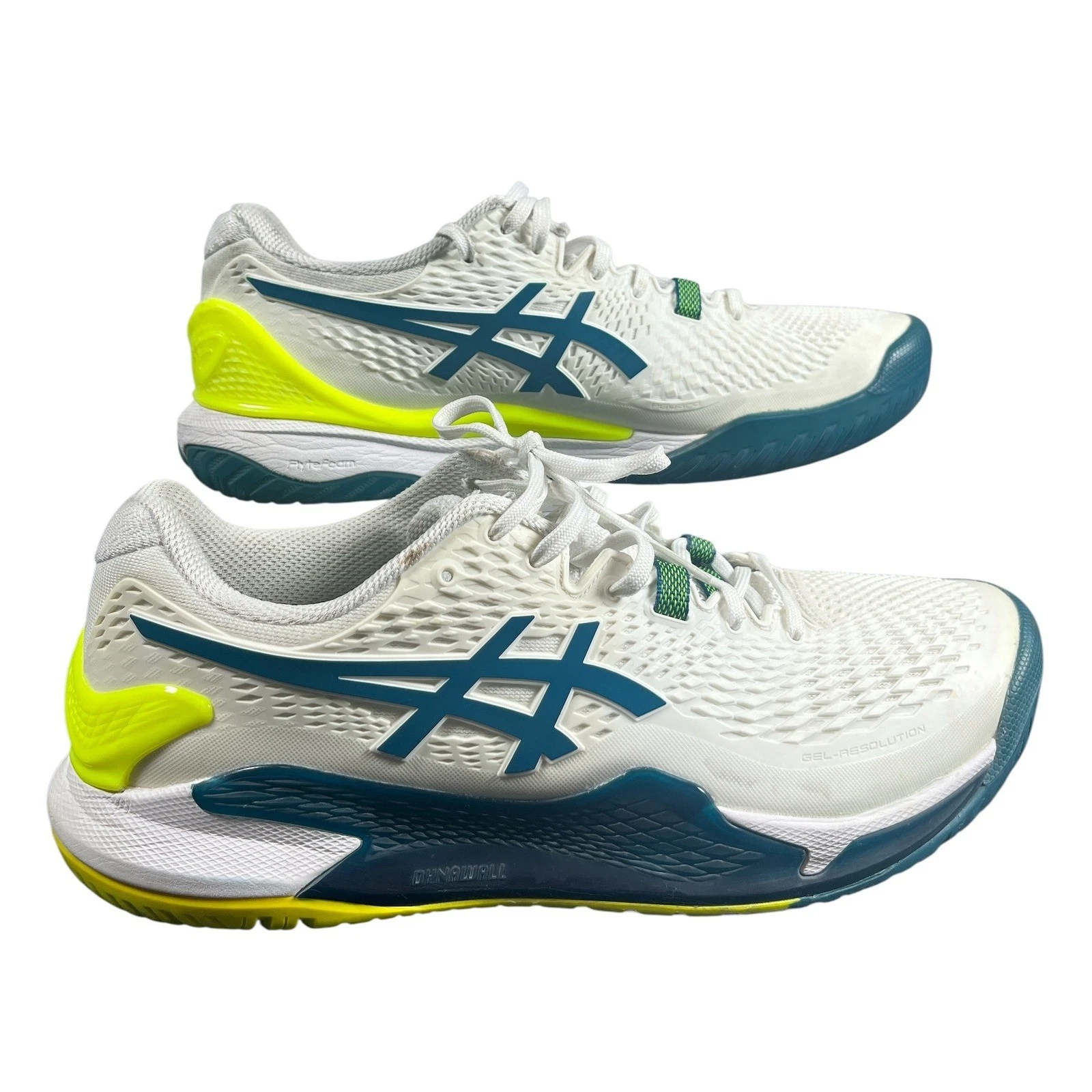 Scarpe Tennis Asics Gel Resolution Campo Atletico FF 3 Veloci 1041A330 Bianco 9 5