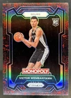 2023-24 Panini Prizm Monopoly Victor Wembanyama RC Man Red Pattern #81 Spurs