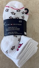 Tommy Hilfiger Girls Socks 6 Pairs Size 10.5-4 Low Cut Free Shipping