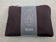 NEW TUMI Voyageur JUST IN CASE Packable 18.9” Duffel Bag DEEP PLUM NWT