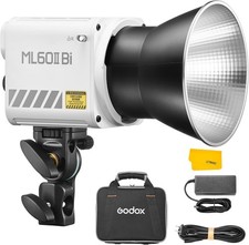 Godox ML60IIBi 70W Bi-Color COB LED Video Light,2800K-6500K CRI ML60IIbi