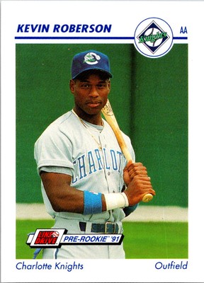 Kevin Roberson 1991 Line Drive AA #140 Charlotte Knights
