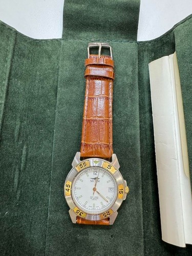 Orologio SECTOR ADV2500 Quarzo Cinturino Pelle Marrone Uomo Work in Progress - Foto 10 di 10