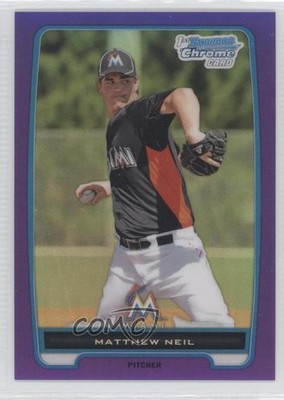 2012 Bowman Chrome Prospects Retail Purple Refractor /199 Matt Neil Matthew e5r
