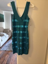 Vintage Y2K Sequin Guess Dress Mini Small Excellent Condition