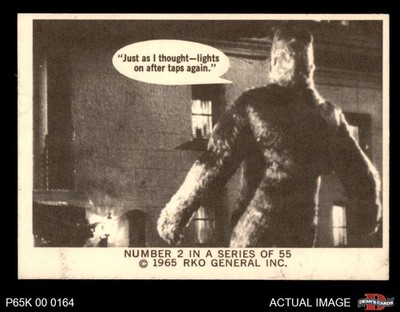 1965 Donruss King Kong #2 Just As I Thought- Lights On After Taps... 5 - EX
