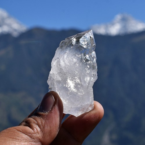 GLACIER CATHEDRAL CHLORITE ICE QUARTZ CRYSTAL HIMALAYAN ETCHED LEMURIAN STONE - Picture 5 of 13