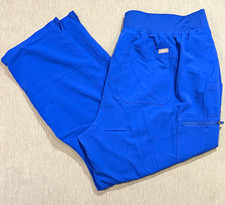 FIGS Technical Collection Women's Blue Solid Scrub Pants Size 3XL/P Zamora