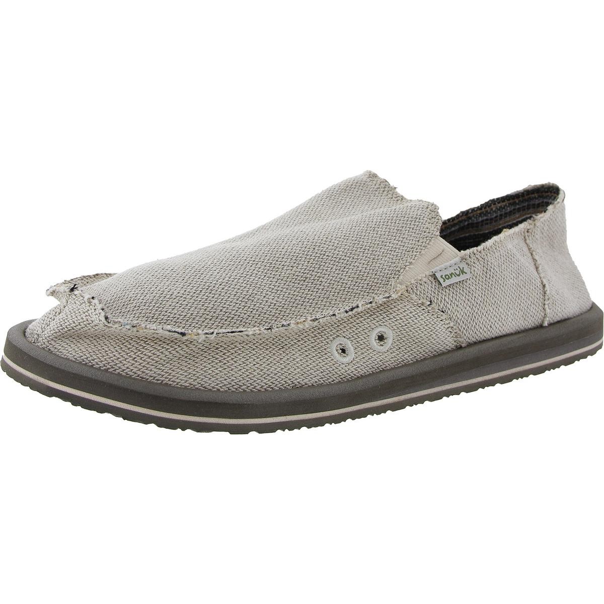Мужские лоферы-слипоны Sanuk из конопляного жаккарда на плоской подошве среднего размера (D) BHFO 5821