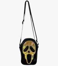 Ghostface Crossbody Purse Crossbody Bag Black Gold Scream Halloween Gothic