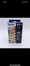 New Epson 812XL Black, Yellow, Cyan, Magenta Ink Cartridge 4 Pack Exp. 09-2028