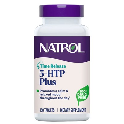 Natrol 5-HTP Plus Time Release 100mg 150 Tablets Vitamin B6 B12 EXP:08/2027