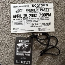 Dog Town & Z Boys Party 2002/ Suicidal Tendencies Signed Access Card Mike Muir ￼